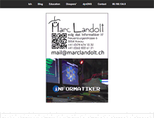 Tablet Screenshot of marclandolt.ch